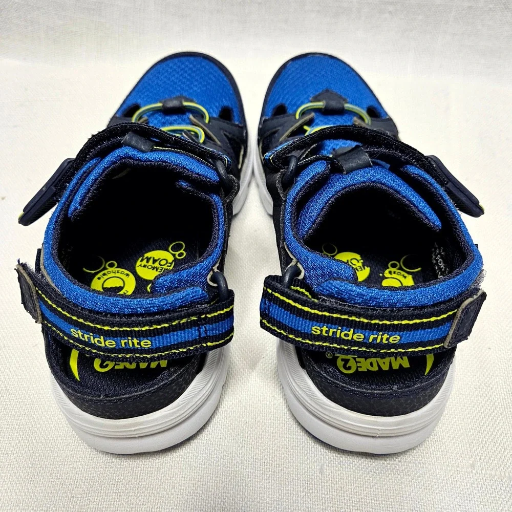 Stride Rite Made 2 Play Boys 13 Blue Water Sandals‎ Hybrid Sneakers Washable