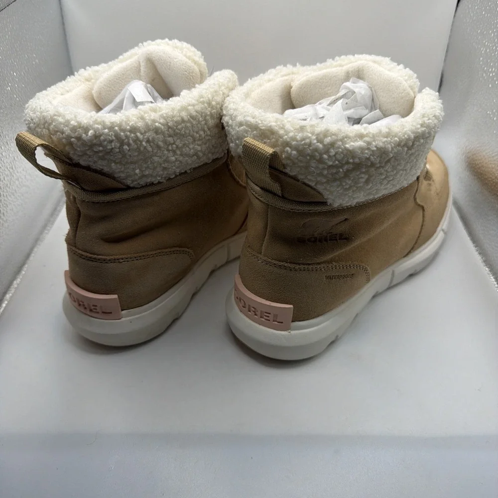 Sorel Explorer II Carnival Cozy Waterproof Women's Boots Canoe/Sea Salt Size 9