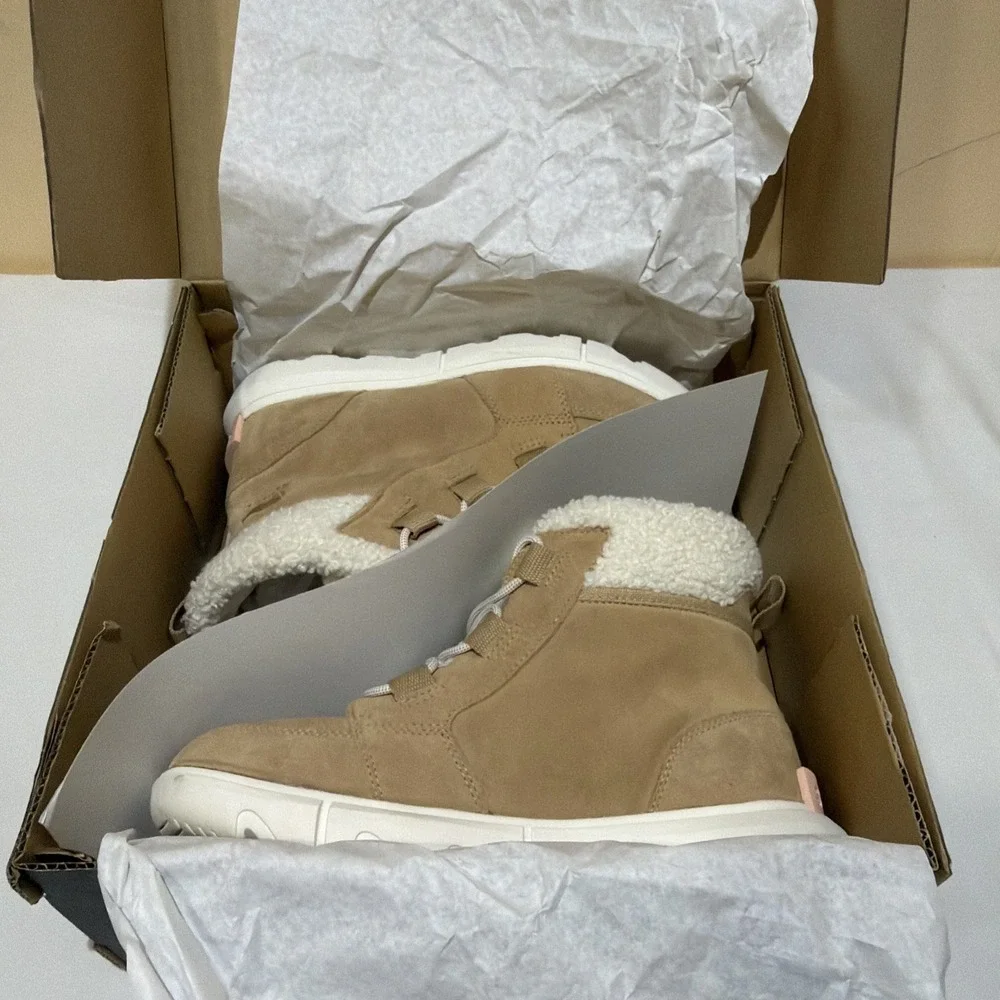 Sorel Explorer II Carnival Cozy Waterproof Women's Boots Canoe/Sea Salt Size 9
