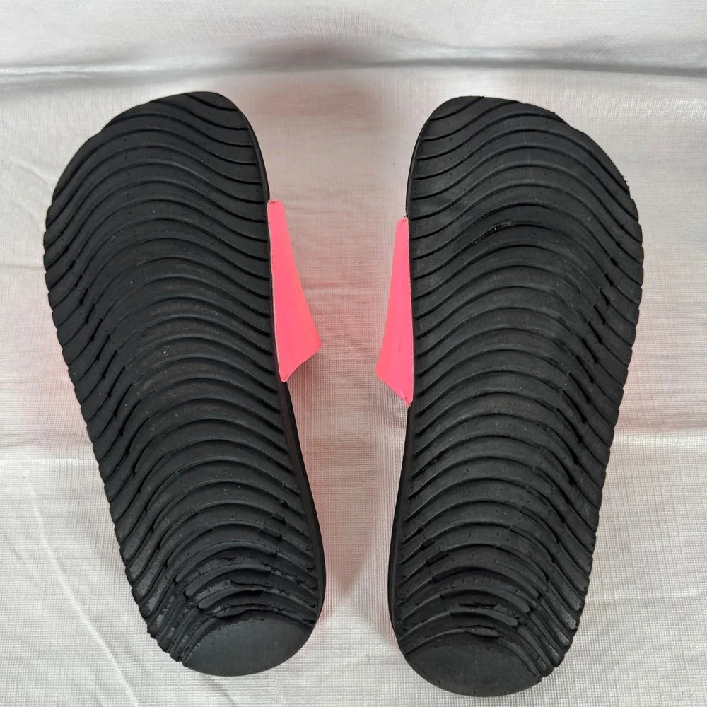Nike Kawa Slide Kids Pink Foam White Black DD3242-600 Size 5Y