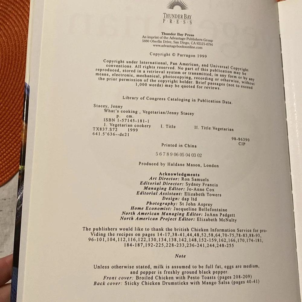 N/A cooking books