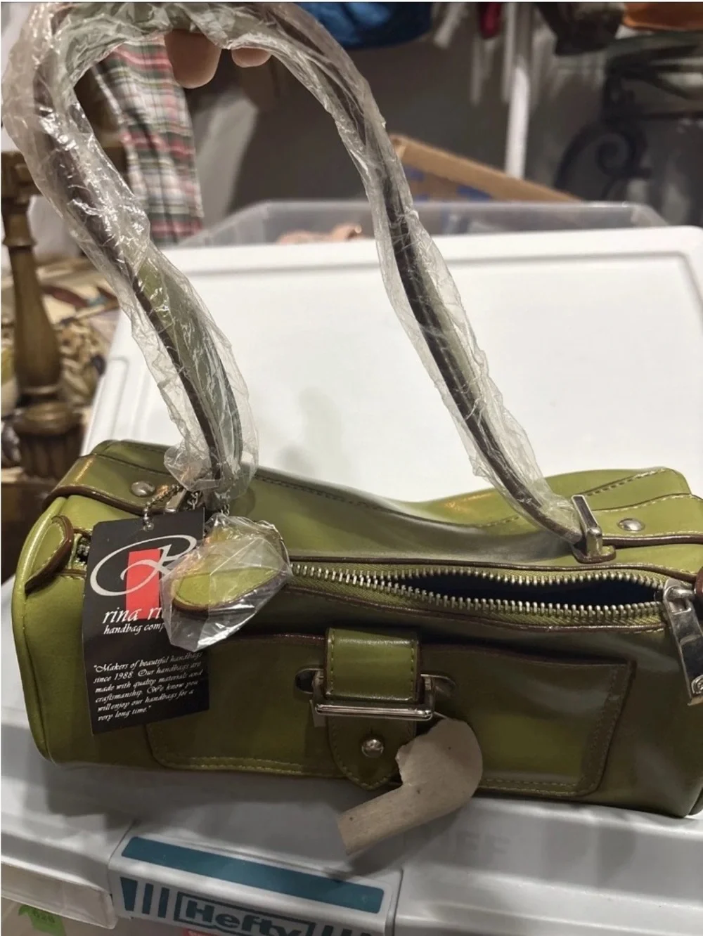 Rina Rich sleek olive