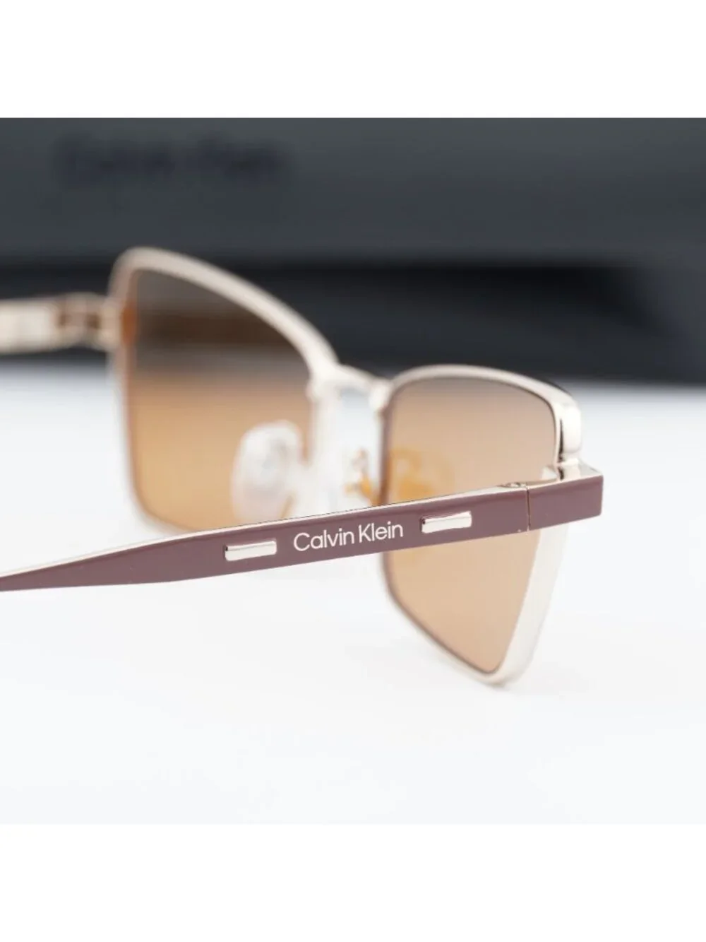 Calvin Klein CK24110S 200 Women Butterfly Sunglasses - Brown / Ocra