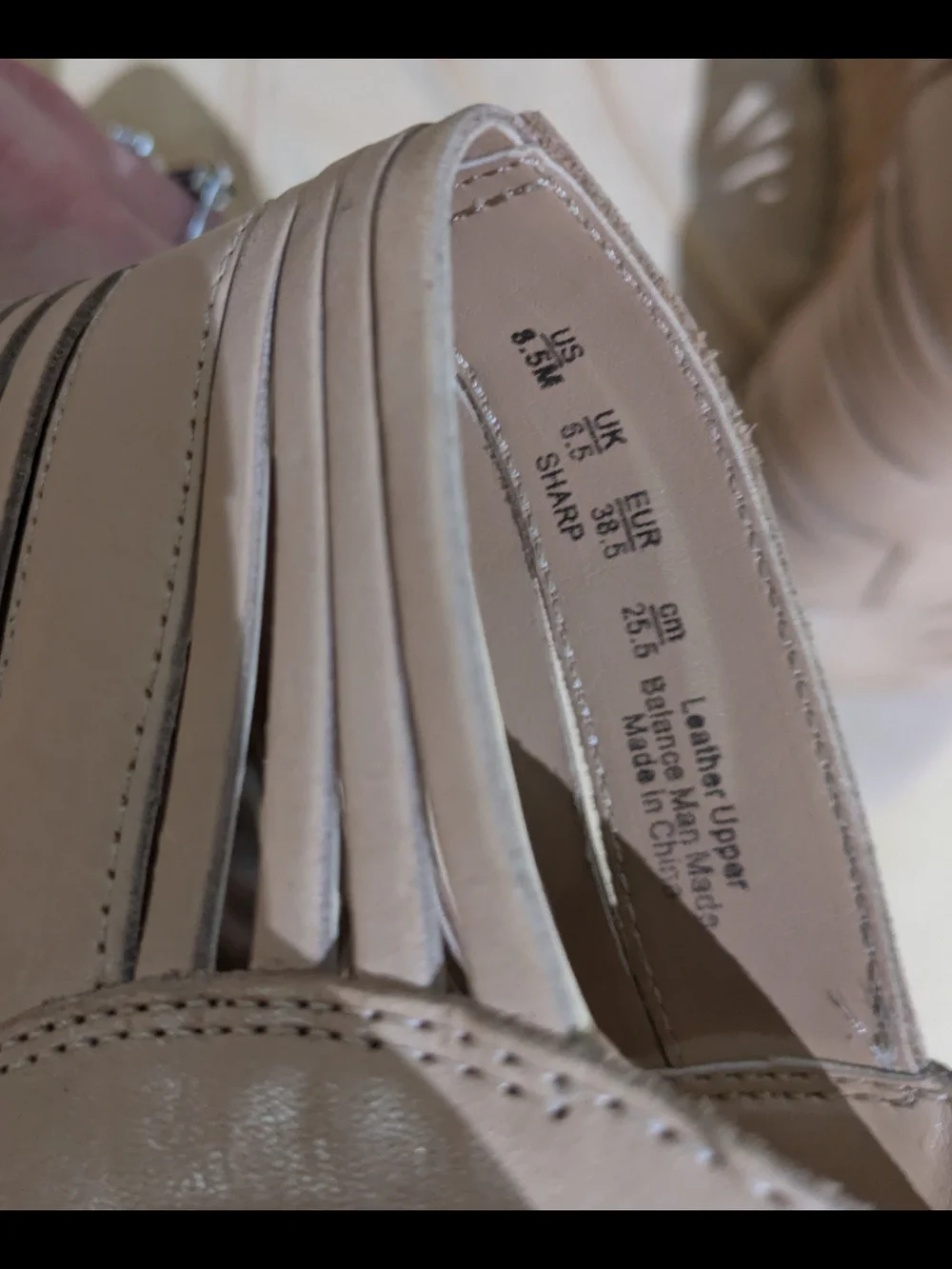Franco Sarto Nude Taupe Strappy Wedge Sandals