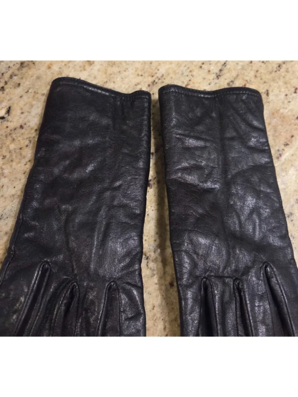 Thinsulate 40g Womens Size M Black Leather Fleece Lined Gloves