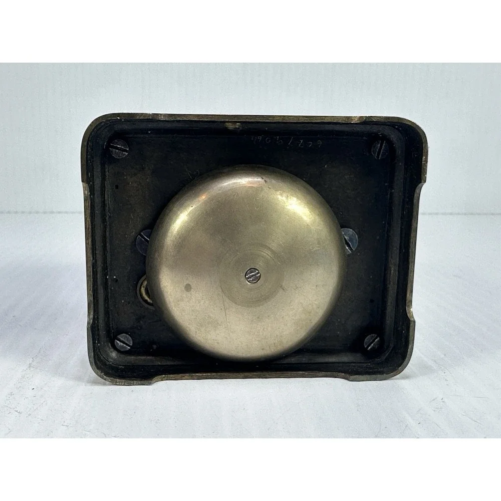 Antique French Carriage Alarm‎ Clock Box Key H&H France Beveled NOT  WORKING
