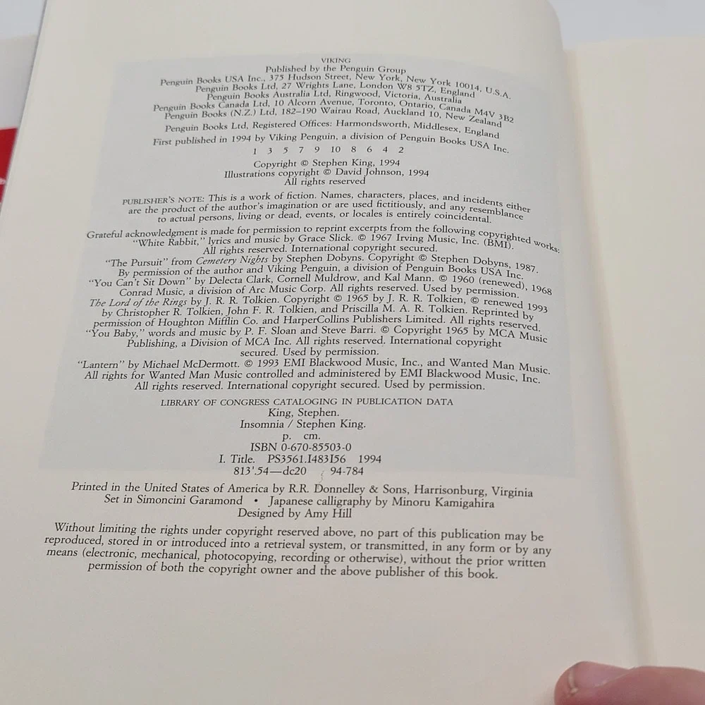 Stephen King hardcover edition