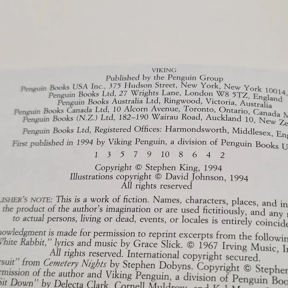 Stephen King hardcover edition
