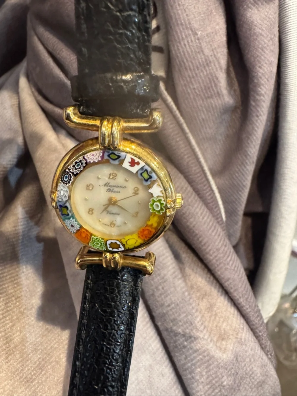 Murano gold tone