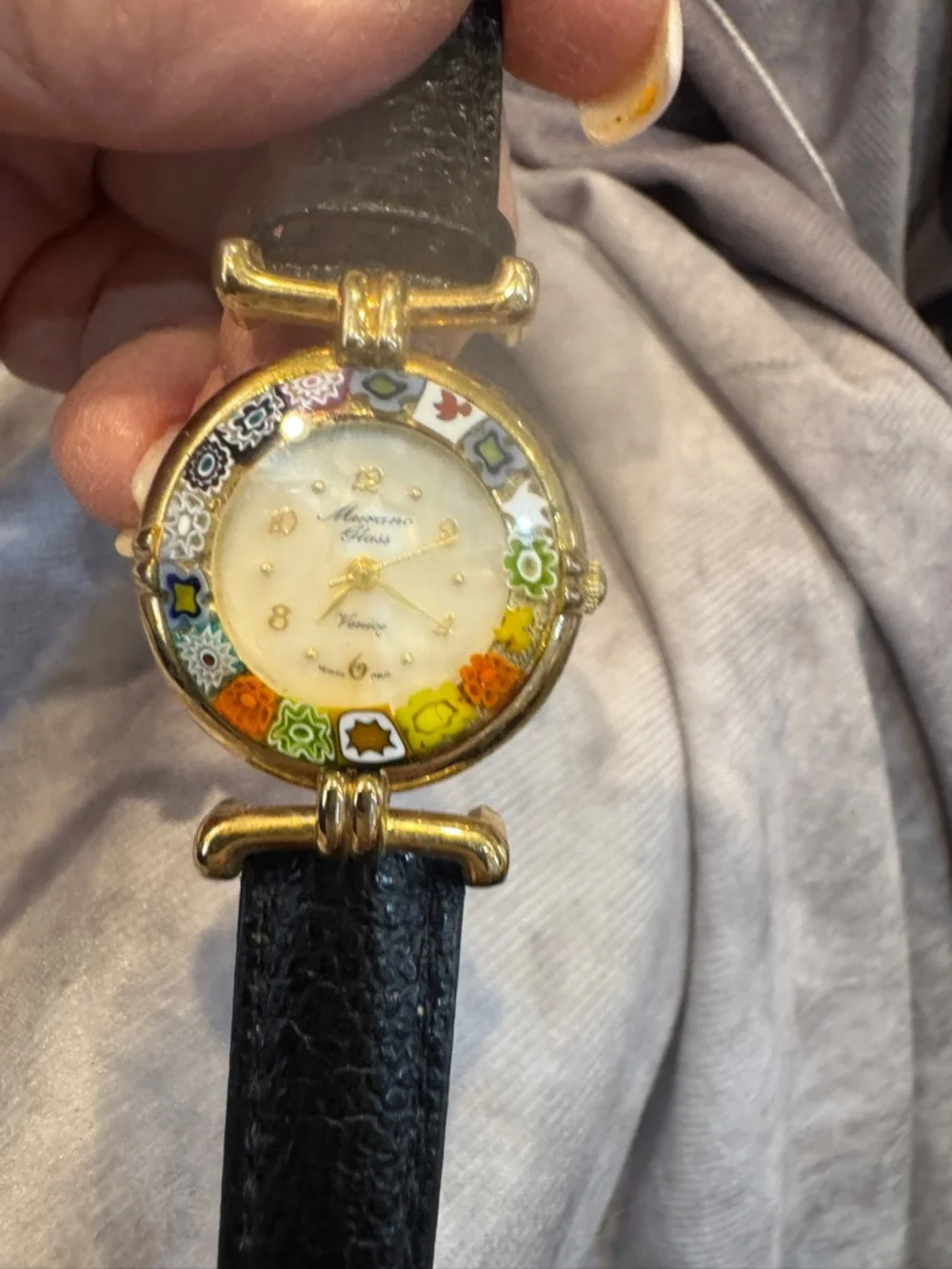Murano gold tone