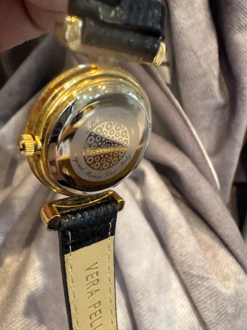 Murano gold tone