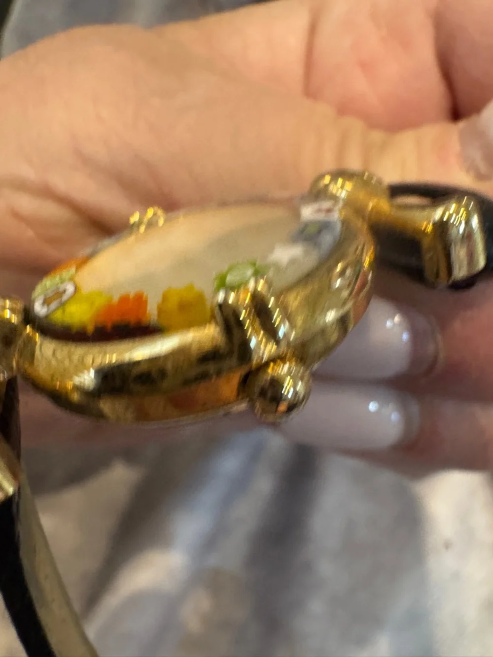 Murano gold tone