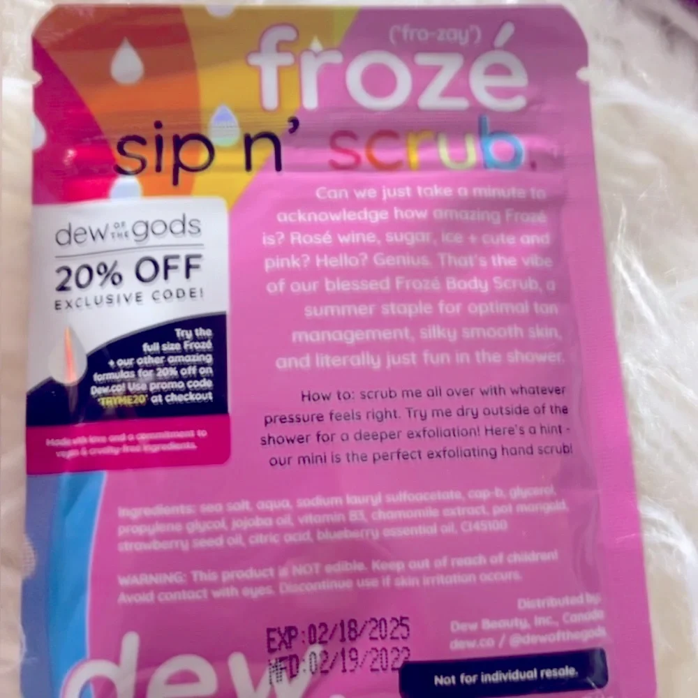 Dew of the Gods Froze Iced Rose Body Scrub