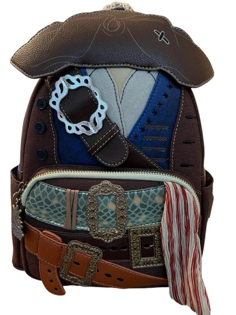 Pirates of the Caribbean Jack Sparrow Cosplay Mini Backpack Loungefly NWT