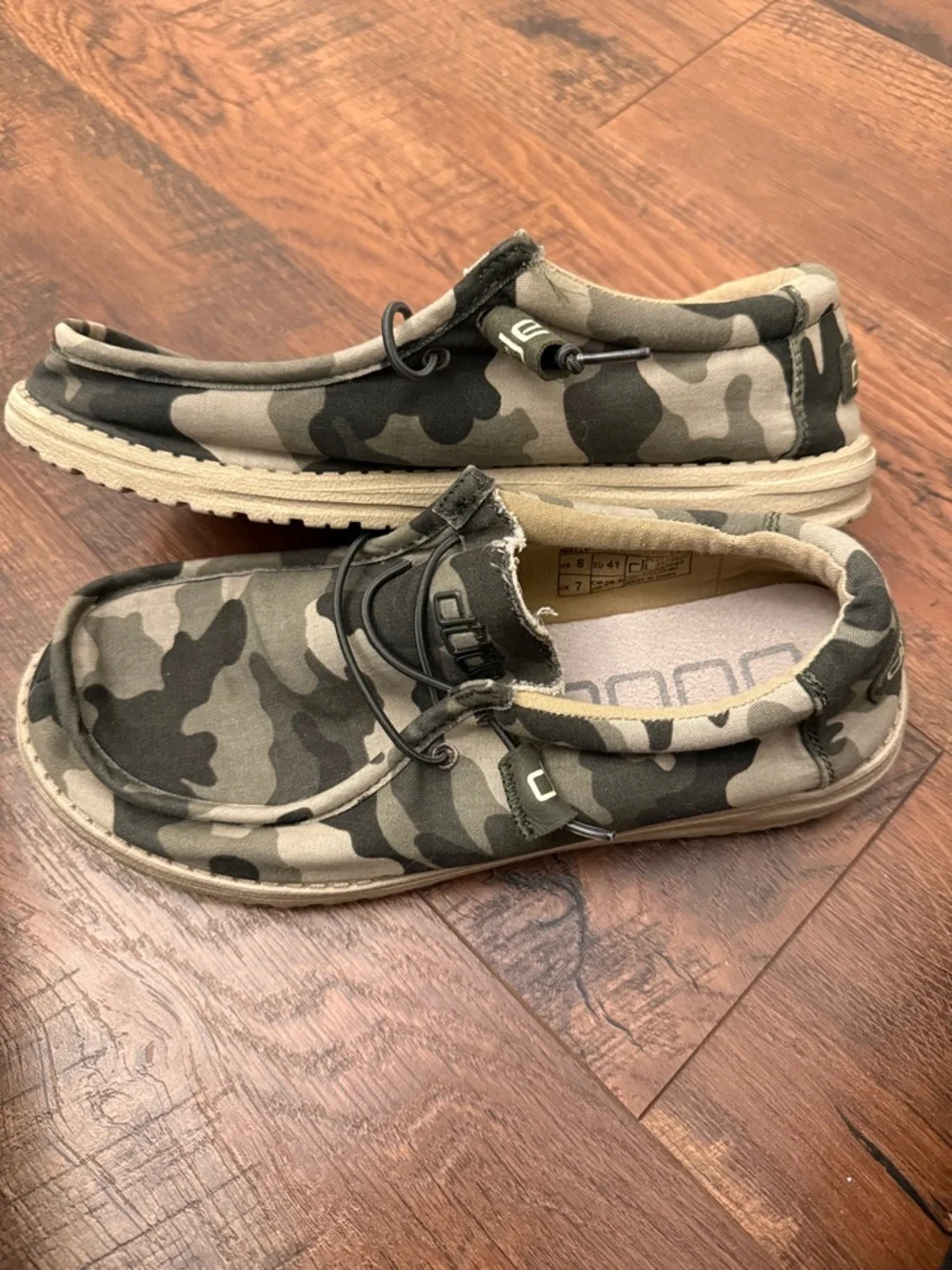 Hey Dude Men's Wally Camo Slip On Loafers