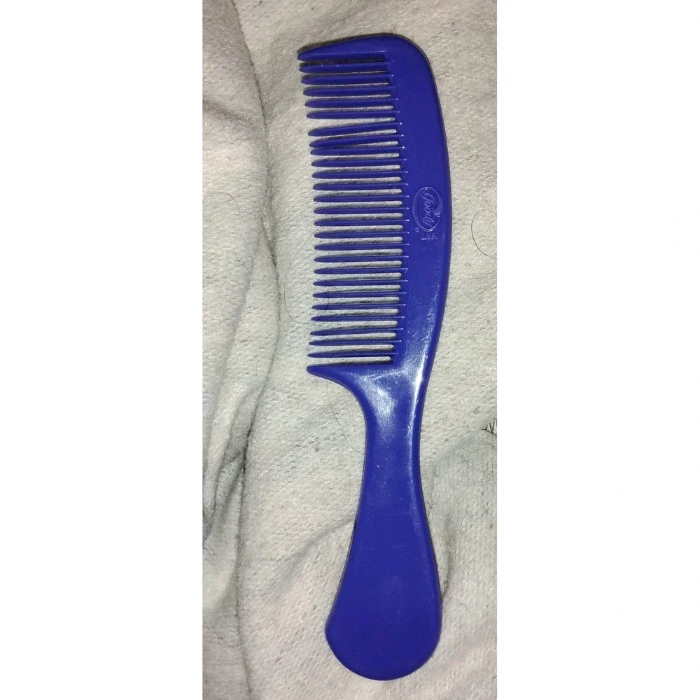Vintage GOODY Pocket Hip Comb w/ Handle Dark Blue 6 1/2