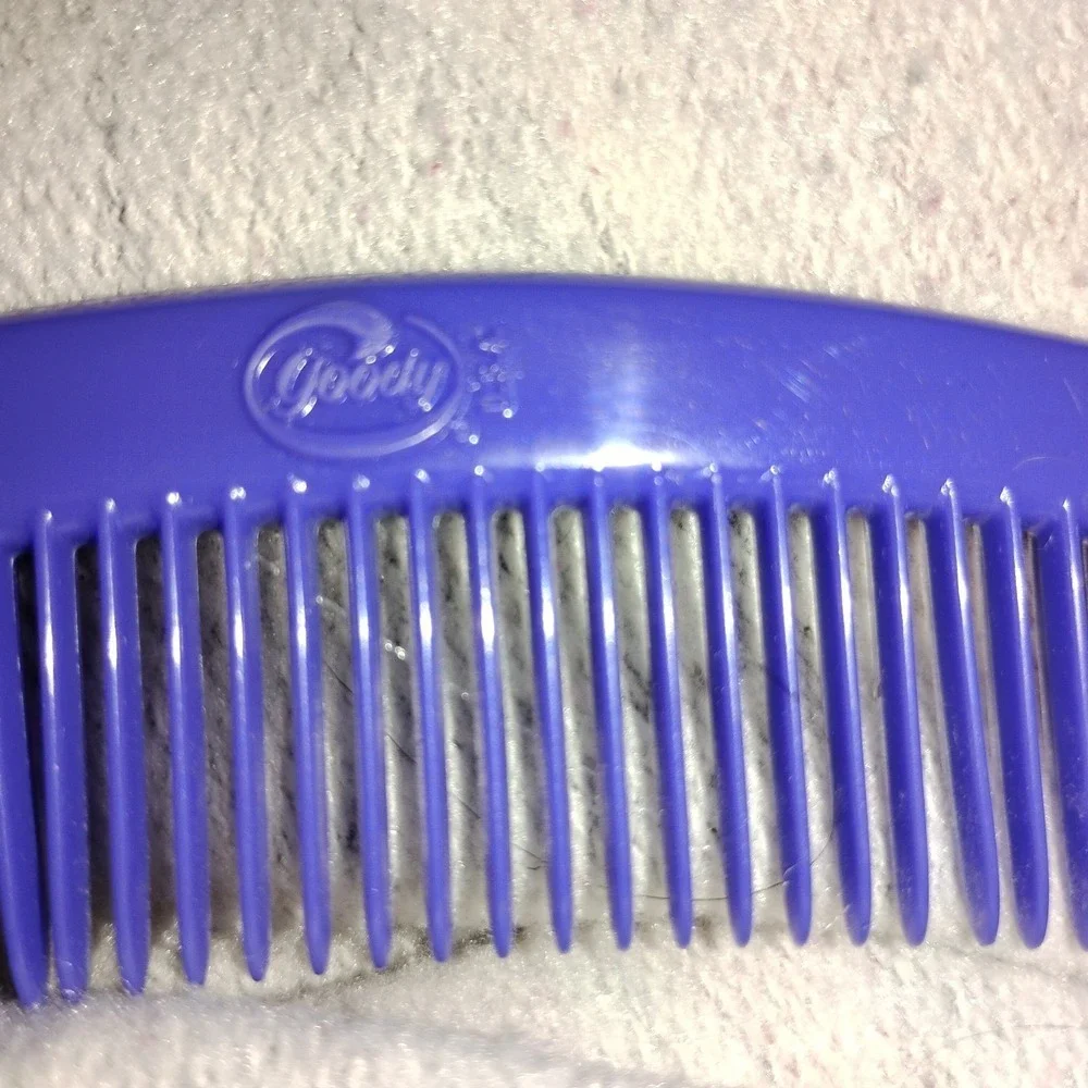 Vintage GOODY Pocket Hip Comb w/ Handle Dark Blue 6 1/2
