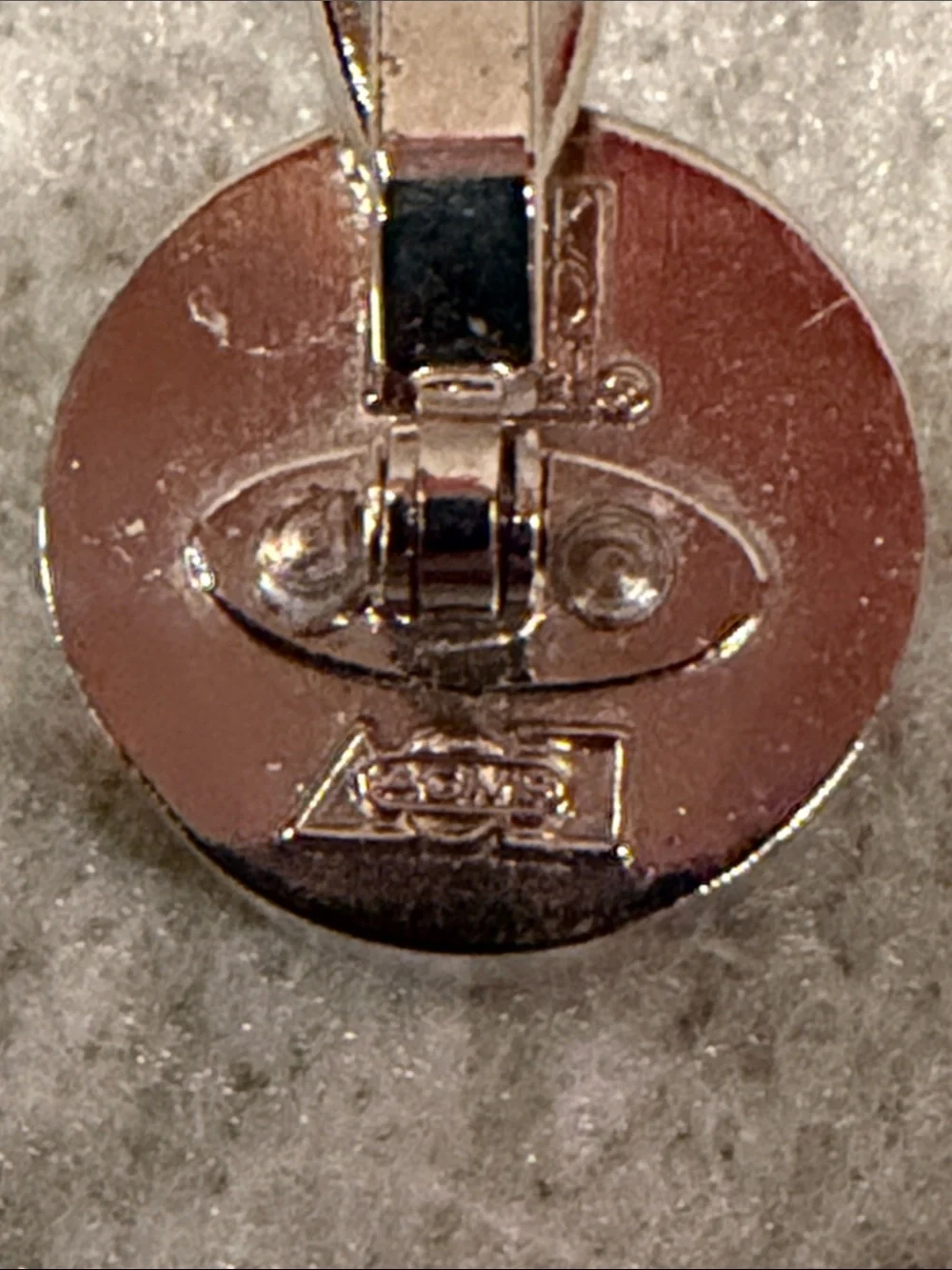ACME Studio Frank Lloyd Wright Round Geometric Enamel Cufflinks in Navy & White