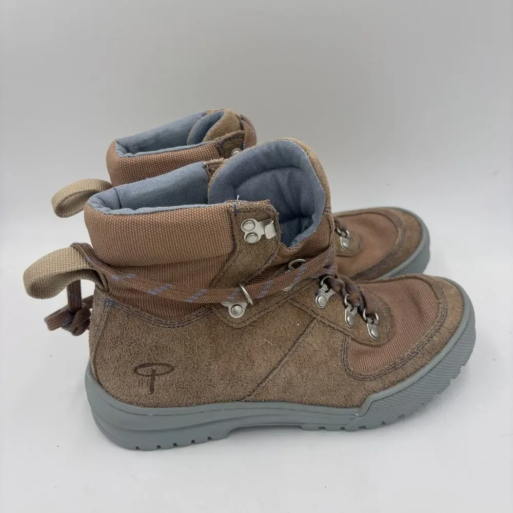 EREM Xerocole Women's Size 7 Brown Suede Canvas Dessert Hiking Boots