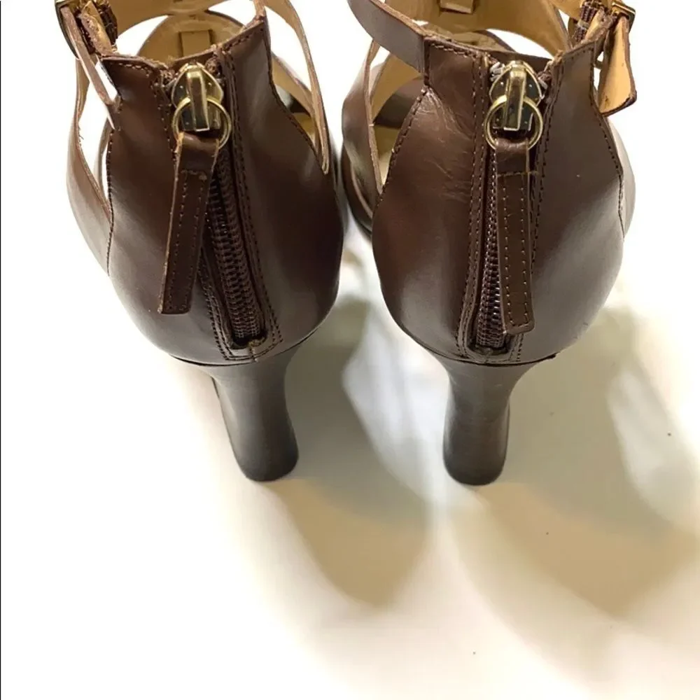 White House Black Market wedge leather