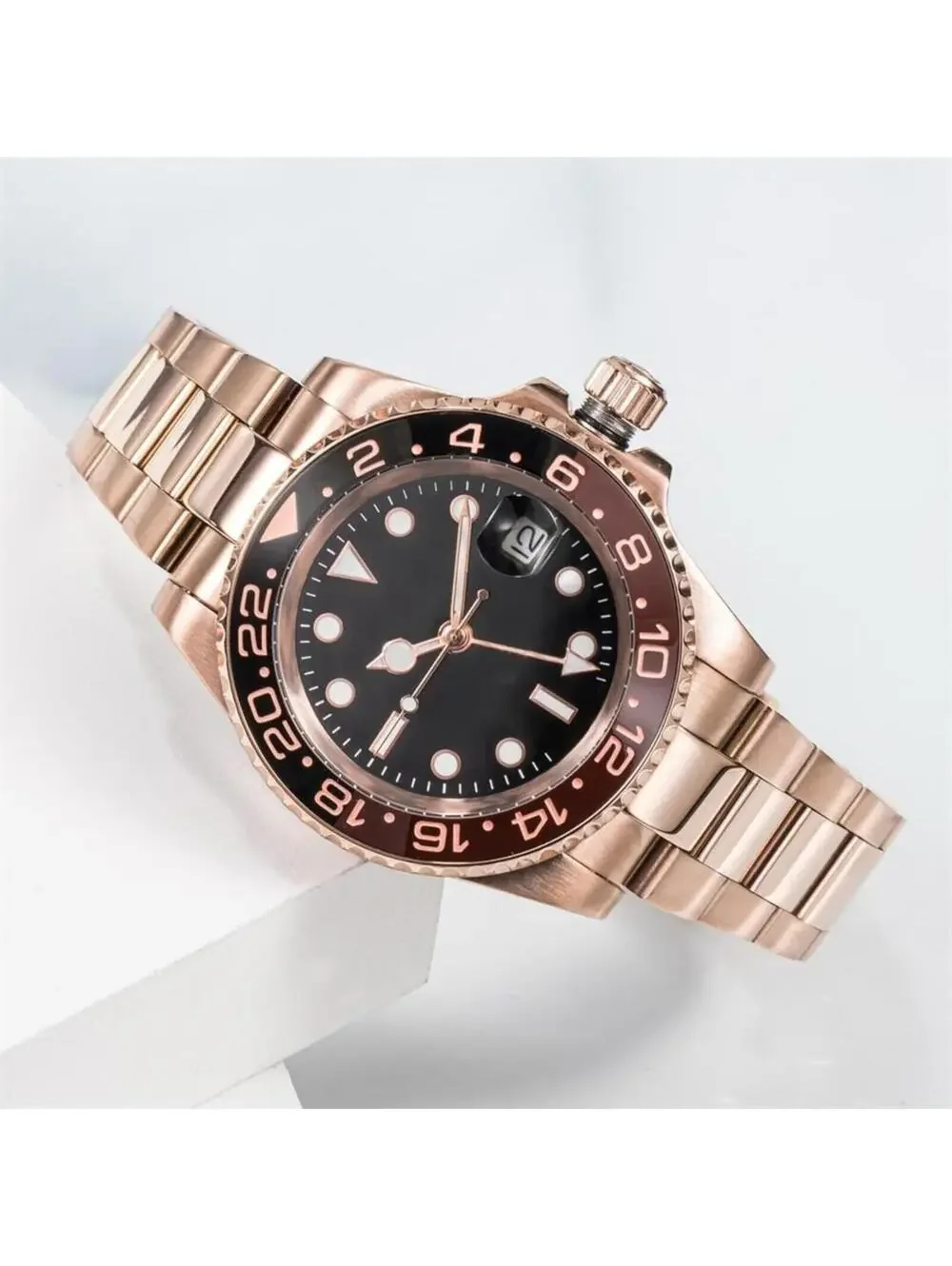 Mechanical Watch with Stainless Steel Bracelet and Sapphire Crystal stock  422