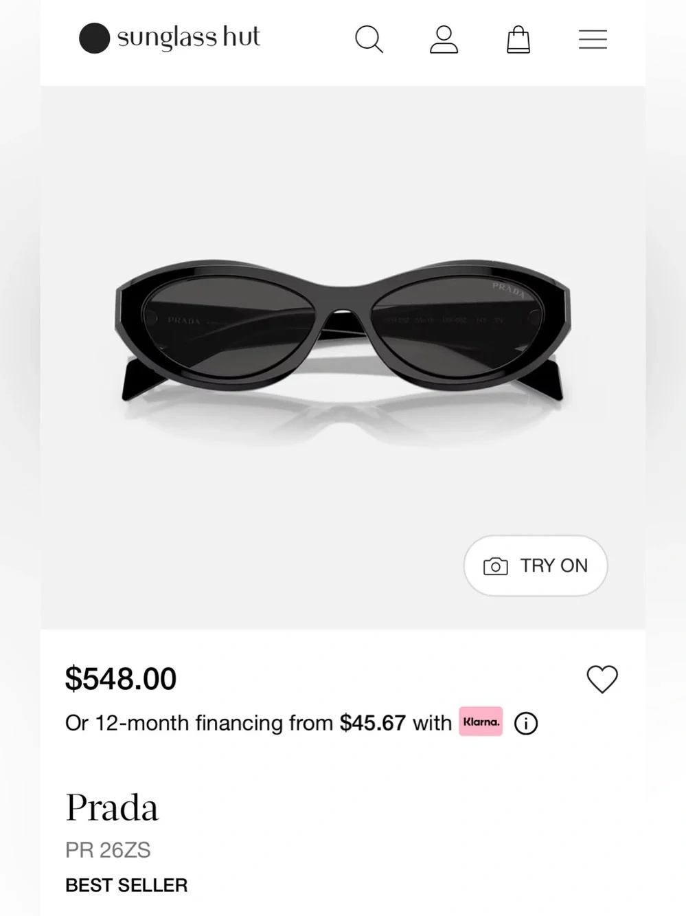 Prada iconic sunglasses