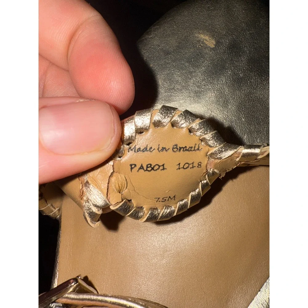 Jack Rogers Rose Gold Keri Cork Wedge Platform Sandals Sz 7.5 - EUC