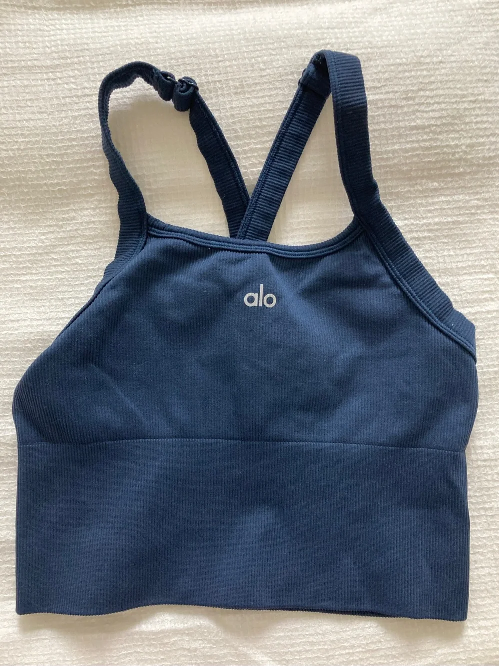 Alo Yoga Seamless Ribbed Favorite Bra Tank