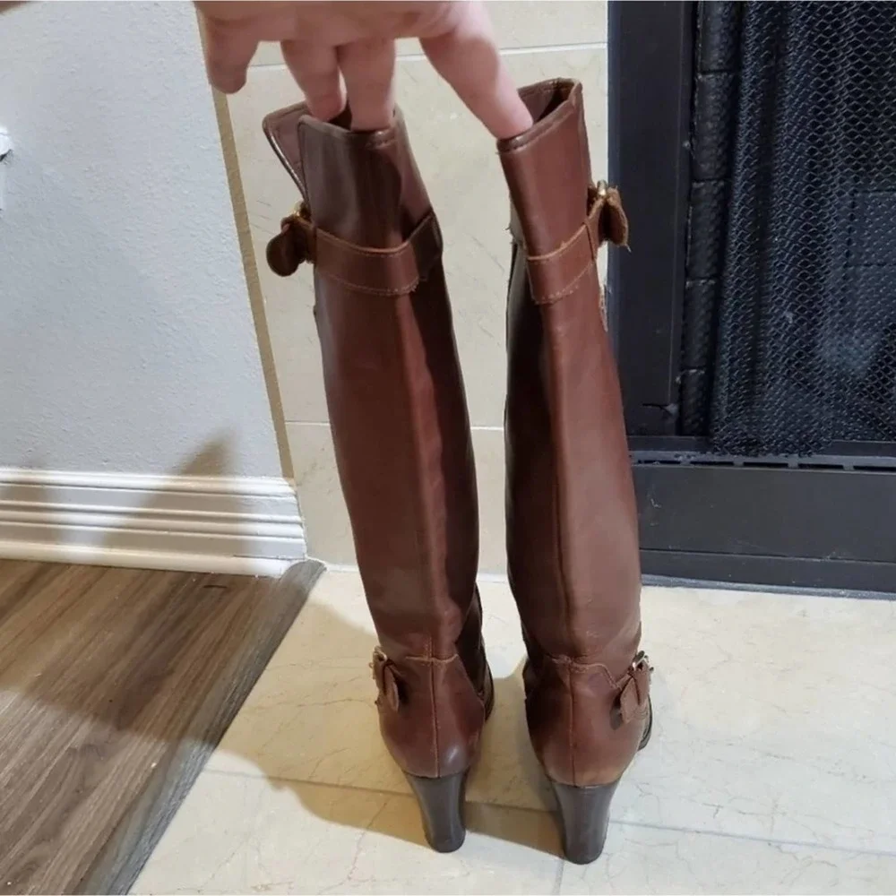 MICHAEL Kors‎ distressed leather granny riding boots 10