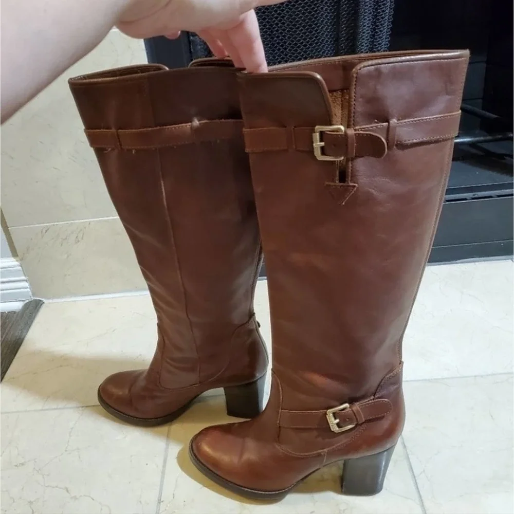 MICHAEL Kors‎ distressed leather granny riding boots 10