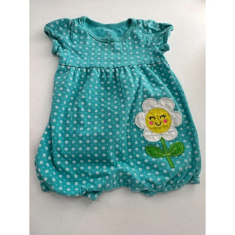 Baby Girls Assorted One piece & Shorts Bundle - Sizes‎ 6M Cotton Blend 15 Piece