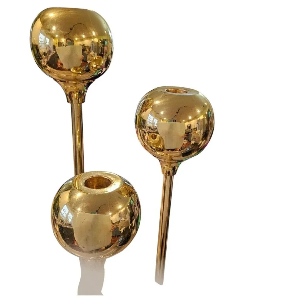 Vintage gold brass