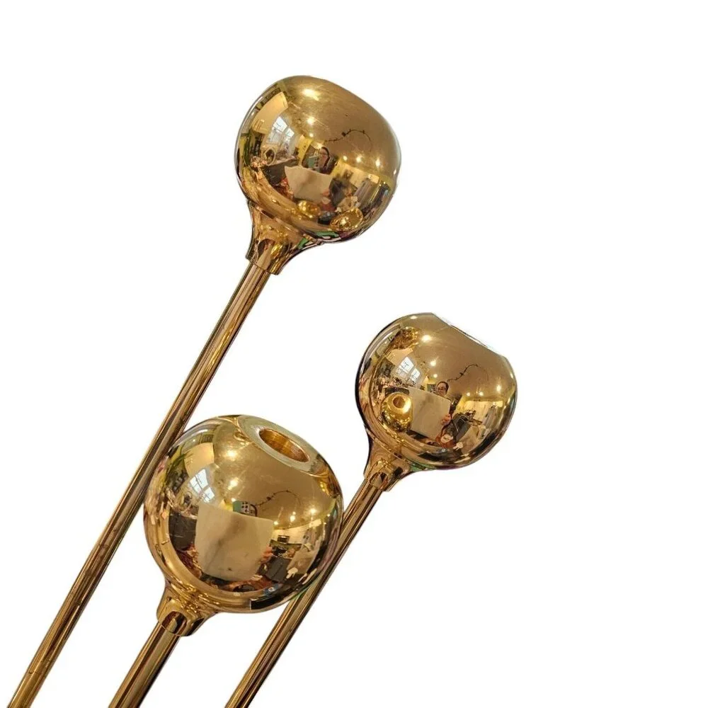 Vintage gold brass