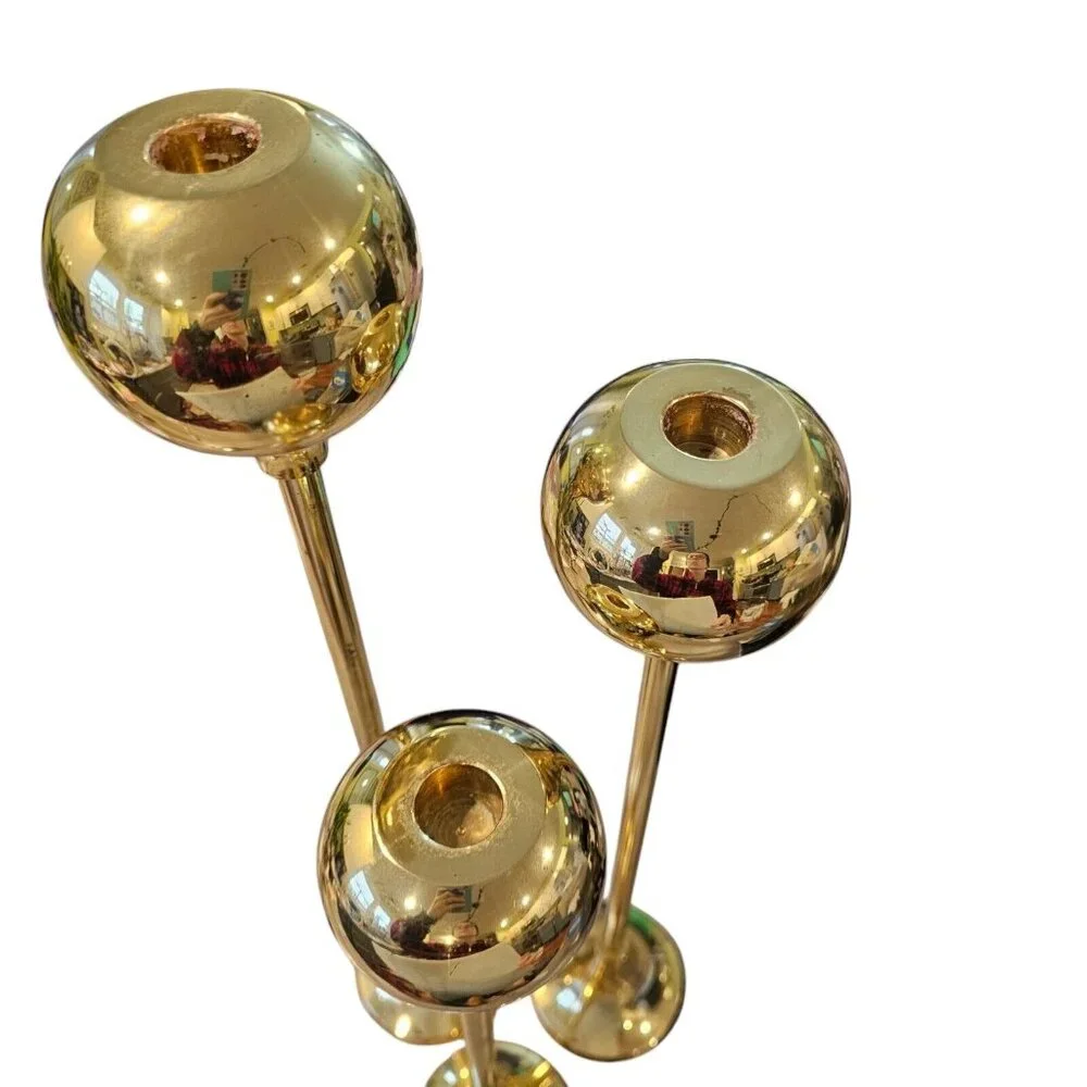 Vintage gold brass