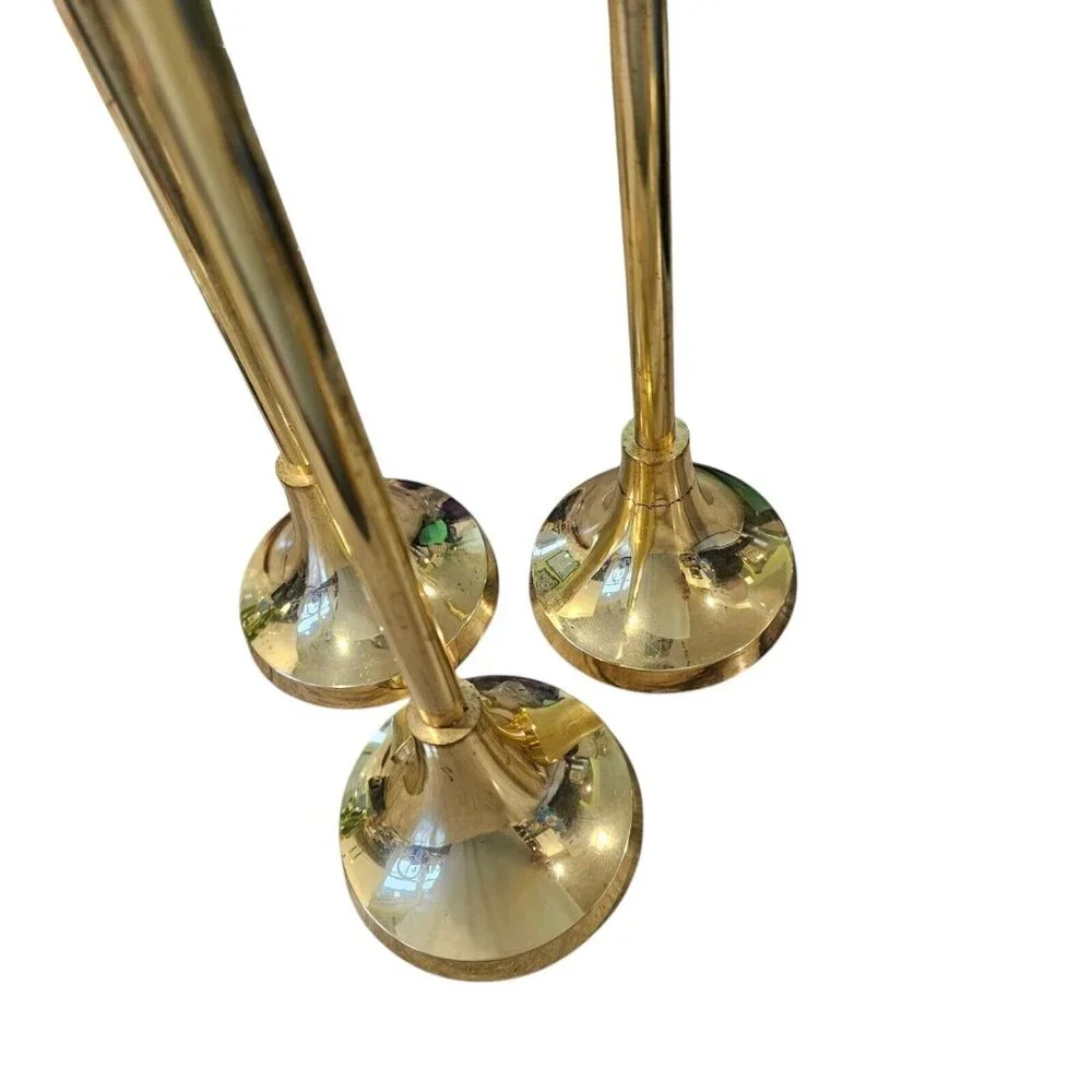 Vintage gold brass