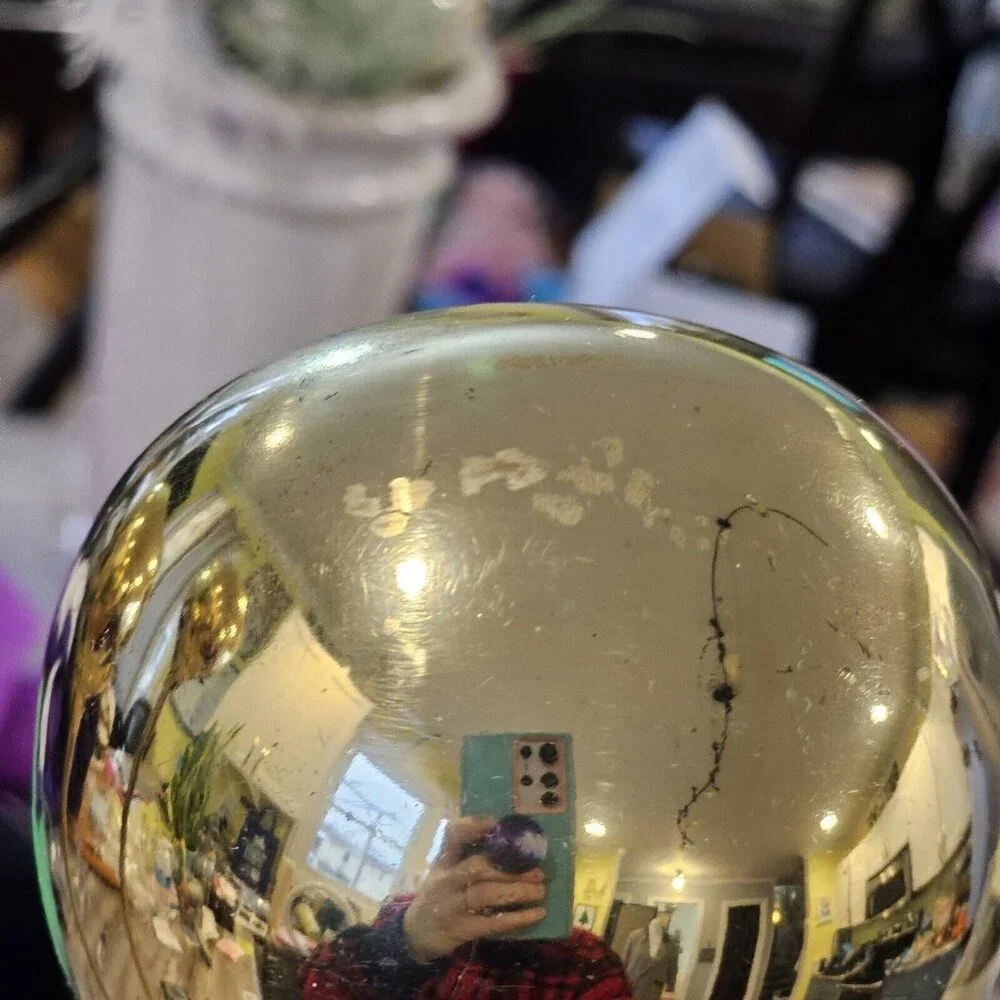 Vintage gold brass