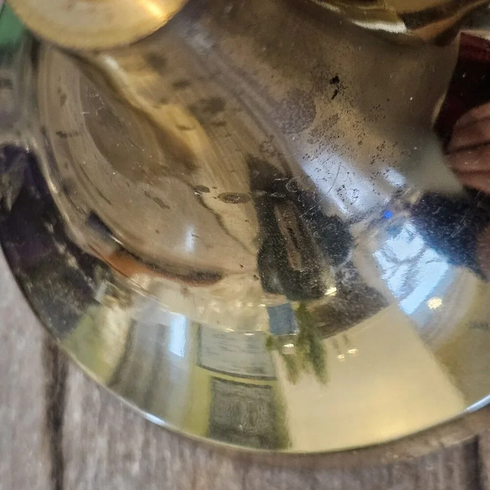 Vintage gold brass