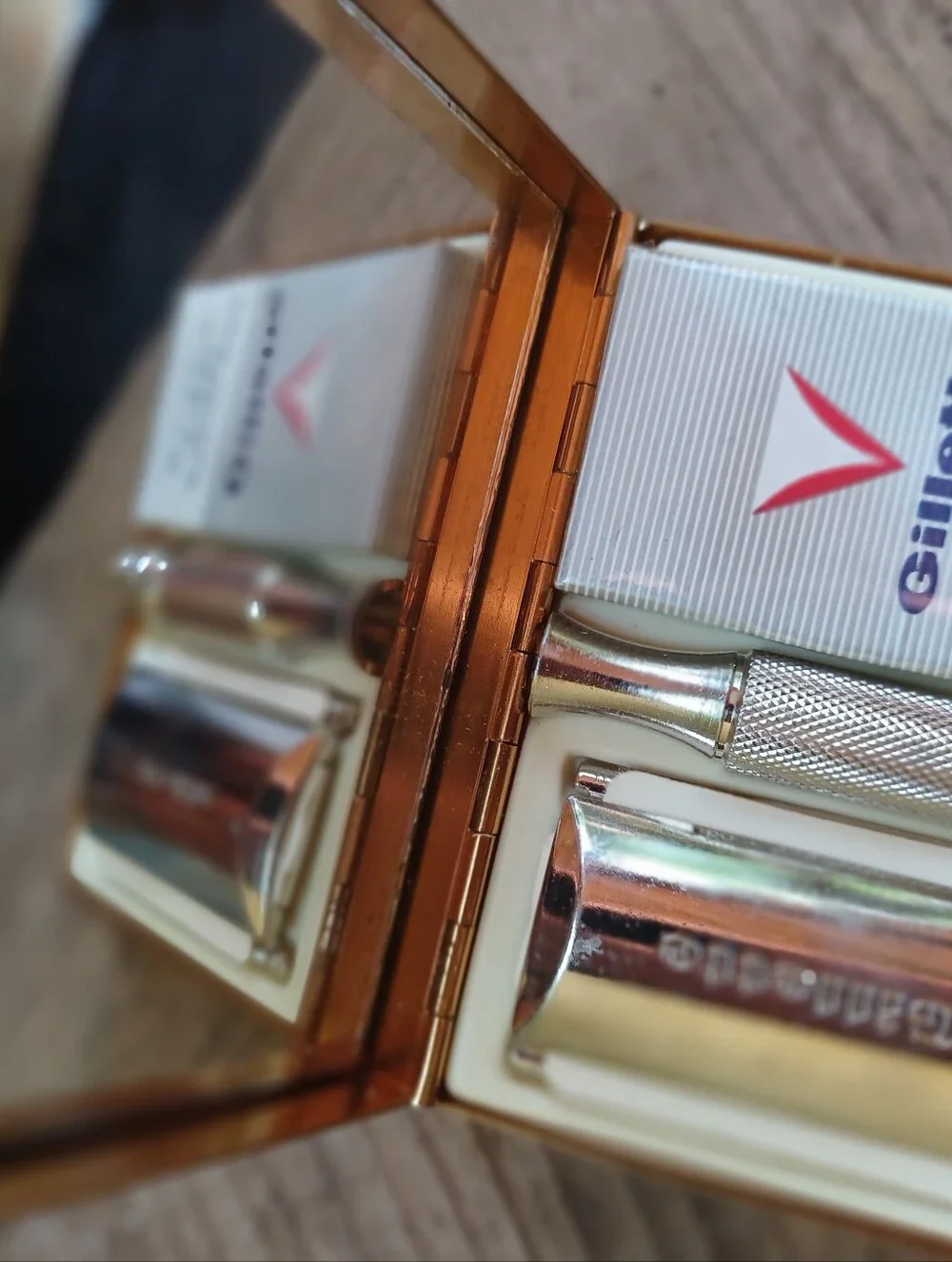 gillette gold decorative