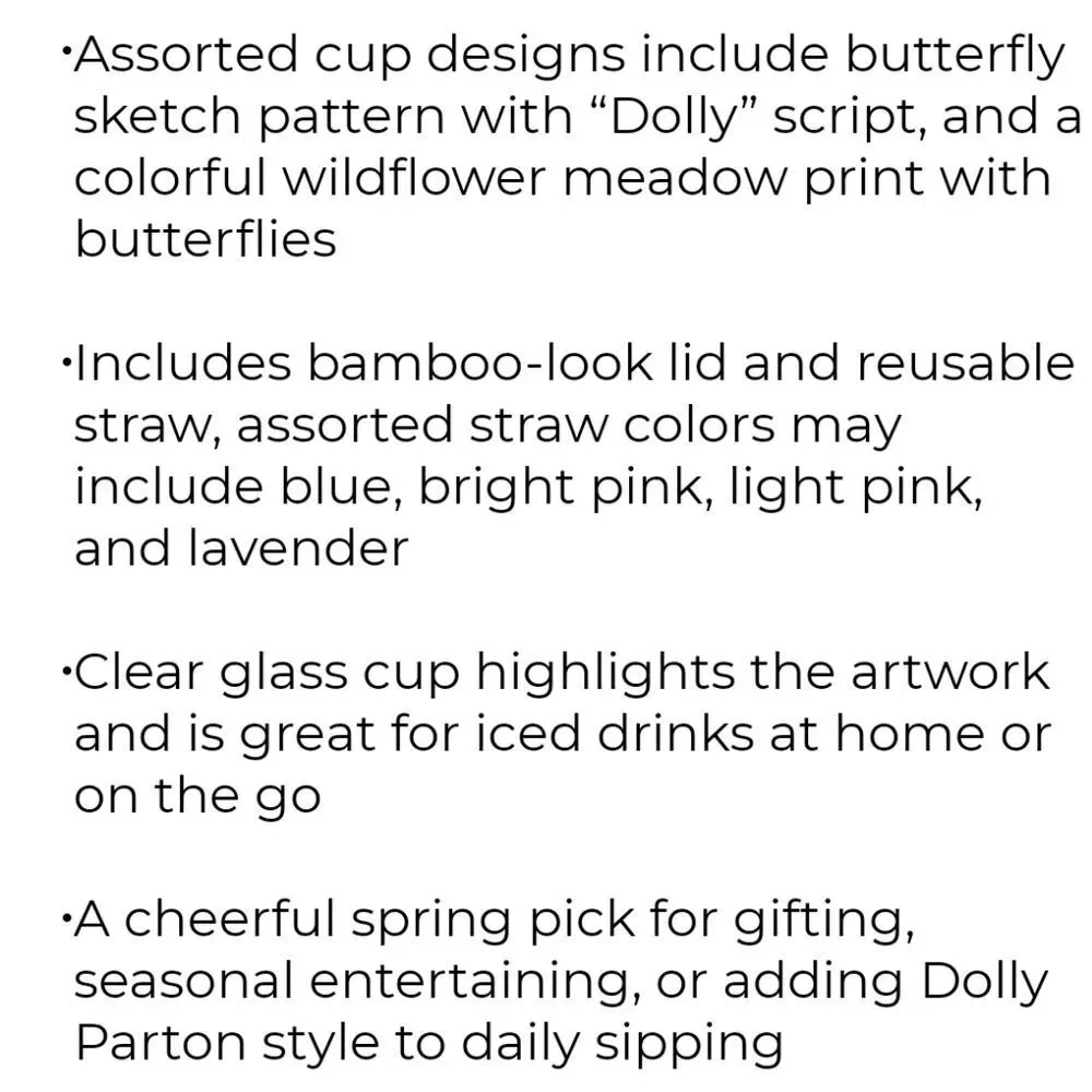 Dolly Parton glass jar