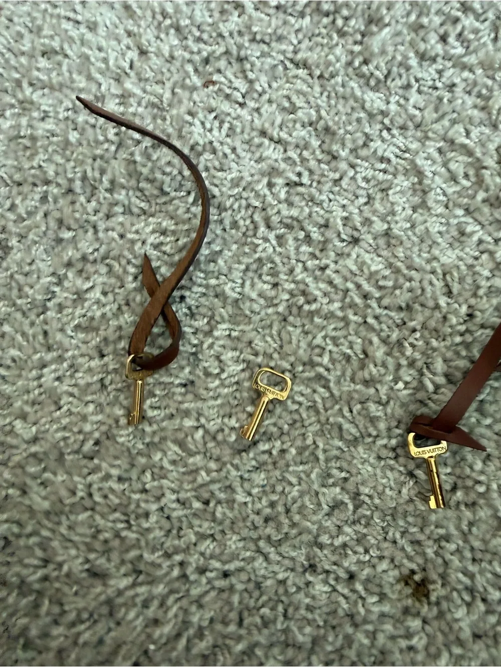 Louis Vuitton Brown Leather Key