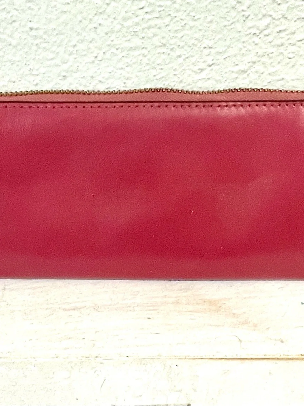 Coach Pink Leather Zip Around Wallet Organizer Card Holder Quiet Luxury Preppy