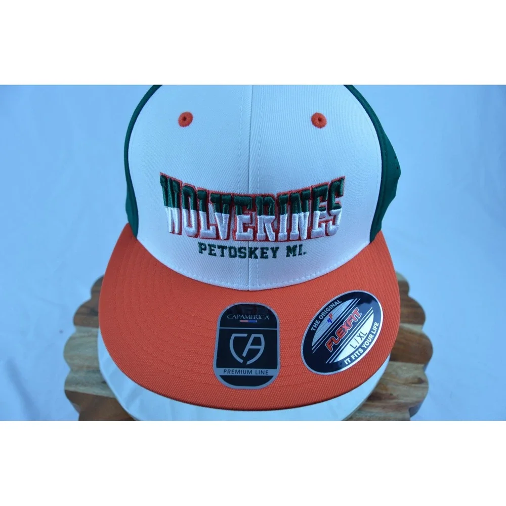 Wolverine Petoskey MI. - Flexfit L/XL - 96% Polyester 4% P.U. Spandex