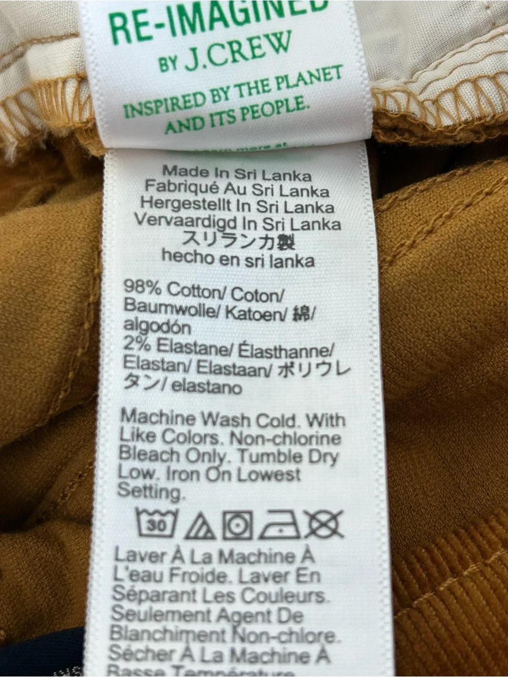 J. Crew crew corduroy
