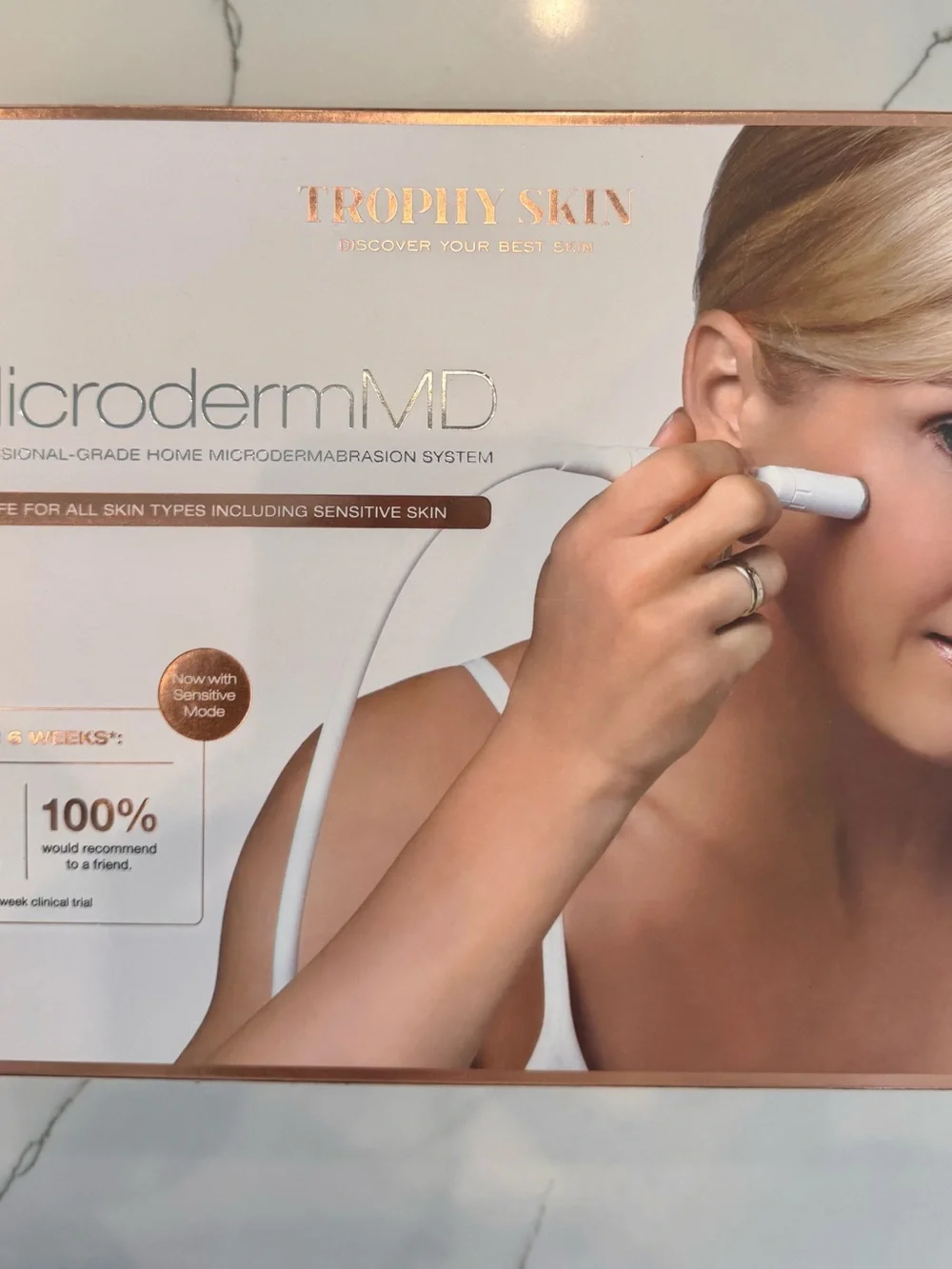 Trophy Skin MicrodermMD Home Microdermabrasion Device - White