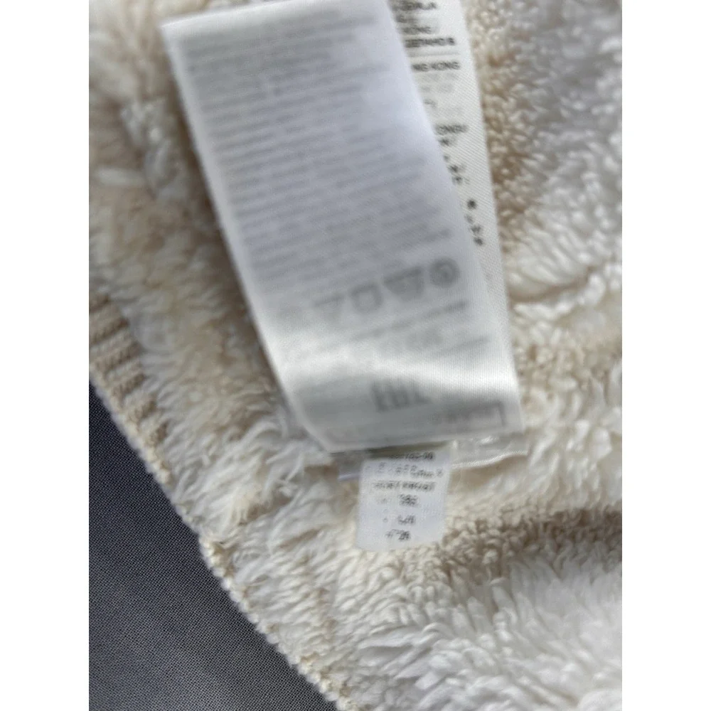 Gap Baby Bear Cotton Knit Beanie Sherpa Lining Baby 18-24 Months With Chin Strap