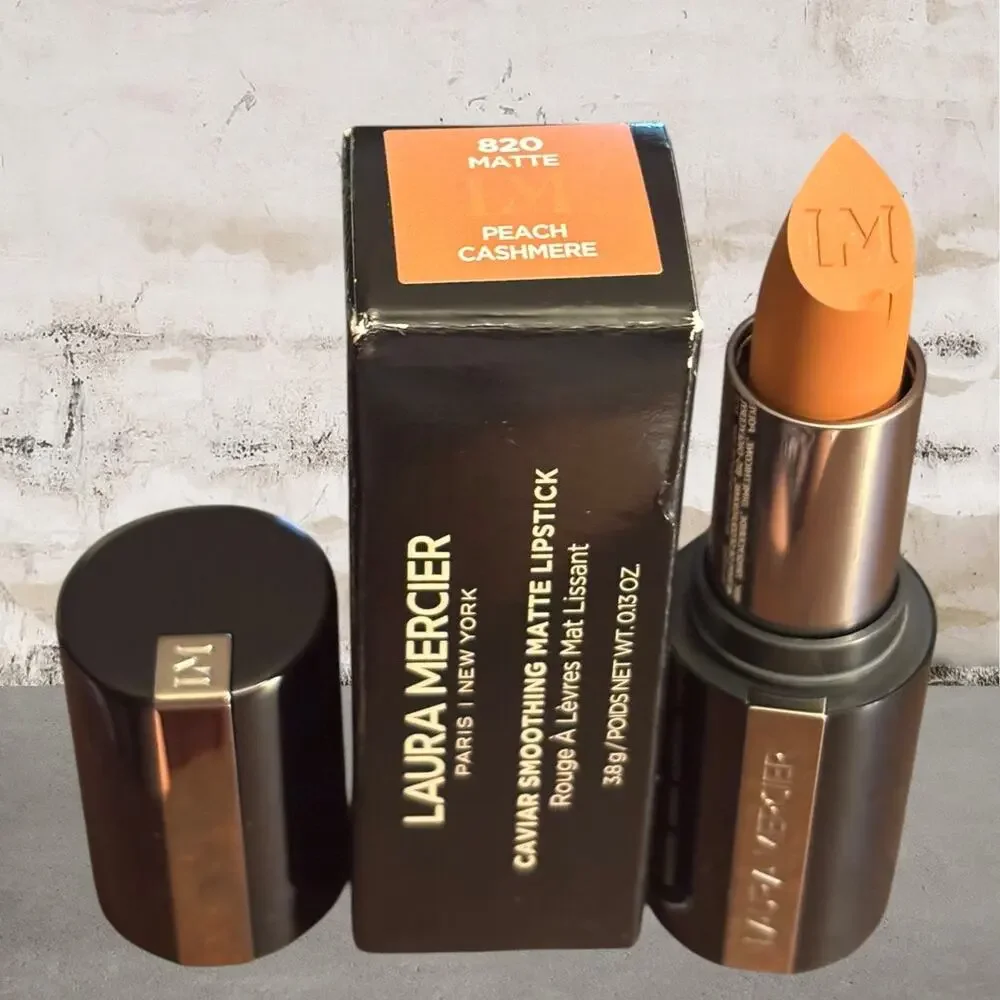 Laura Mercier $46 Caviar Smoothing Matte Lipstick in Peach Cashmere NIB