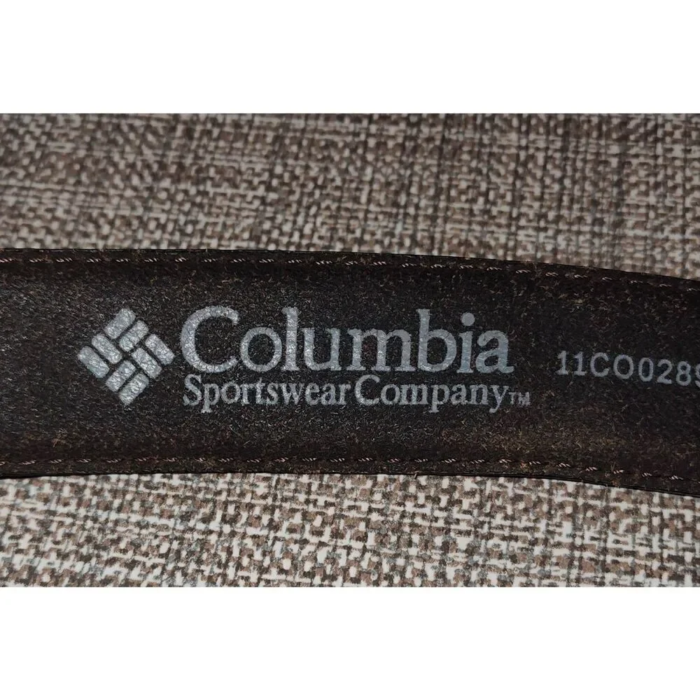 Columbia Brown genuine leather belt 12CO0289 Size 42 great quality