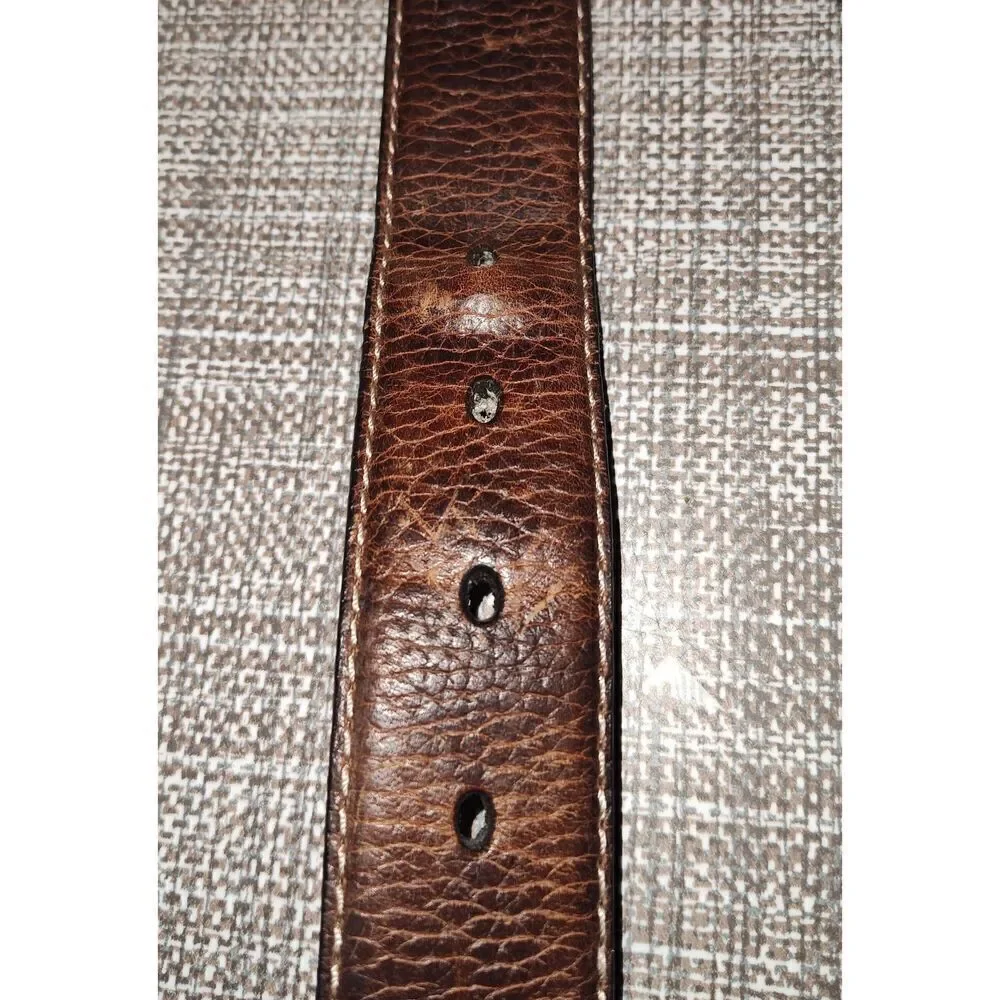 Columbia Brown genuine leather belt 12CO0289 Size 42 great quality