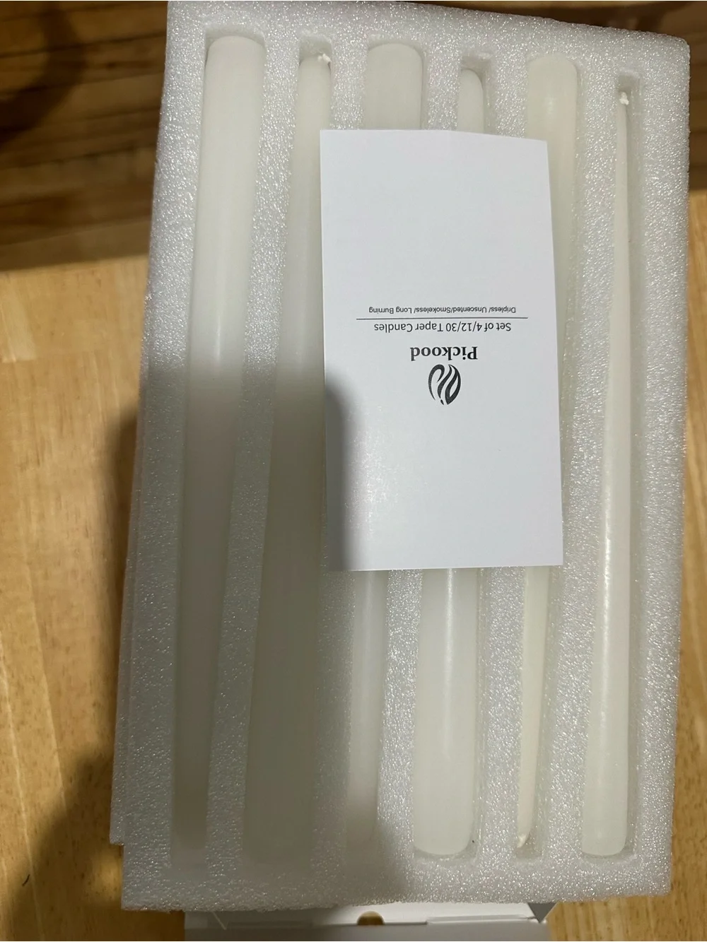 10in. Classic Candles — Cream Unscented Set