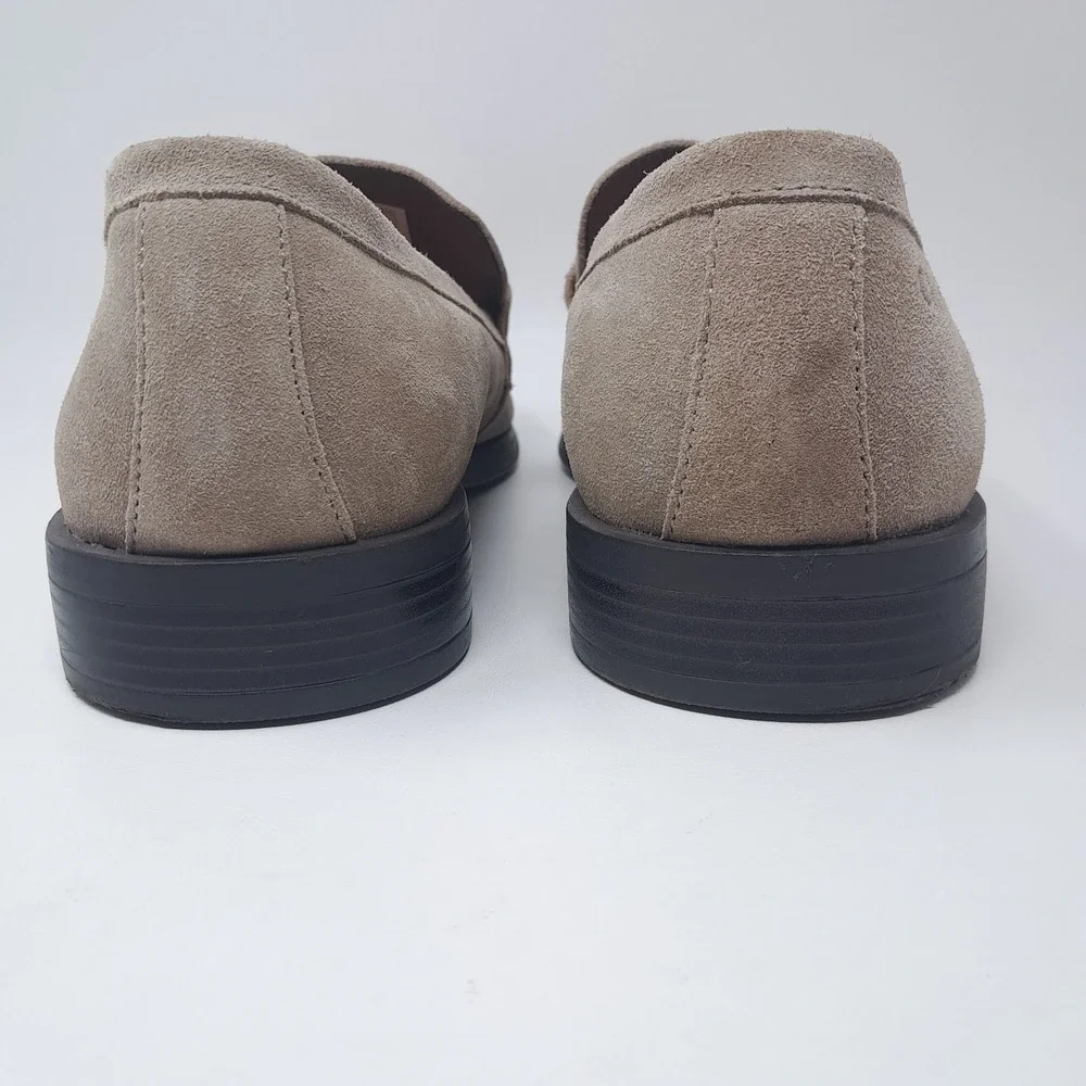 Calvin Klein Jay Men's Size 13 Taupe Suede Penny Loafers Dress Shoes CMJAY